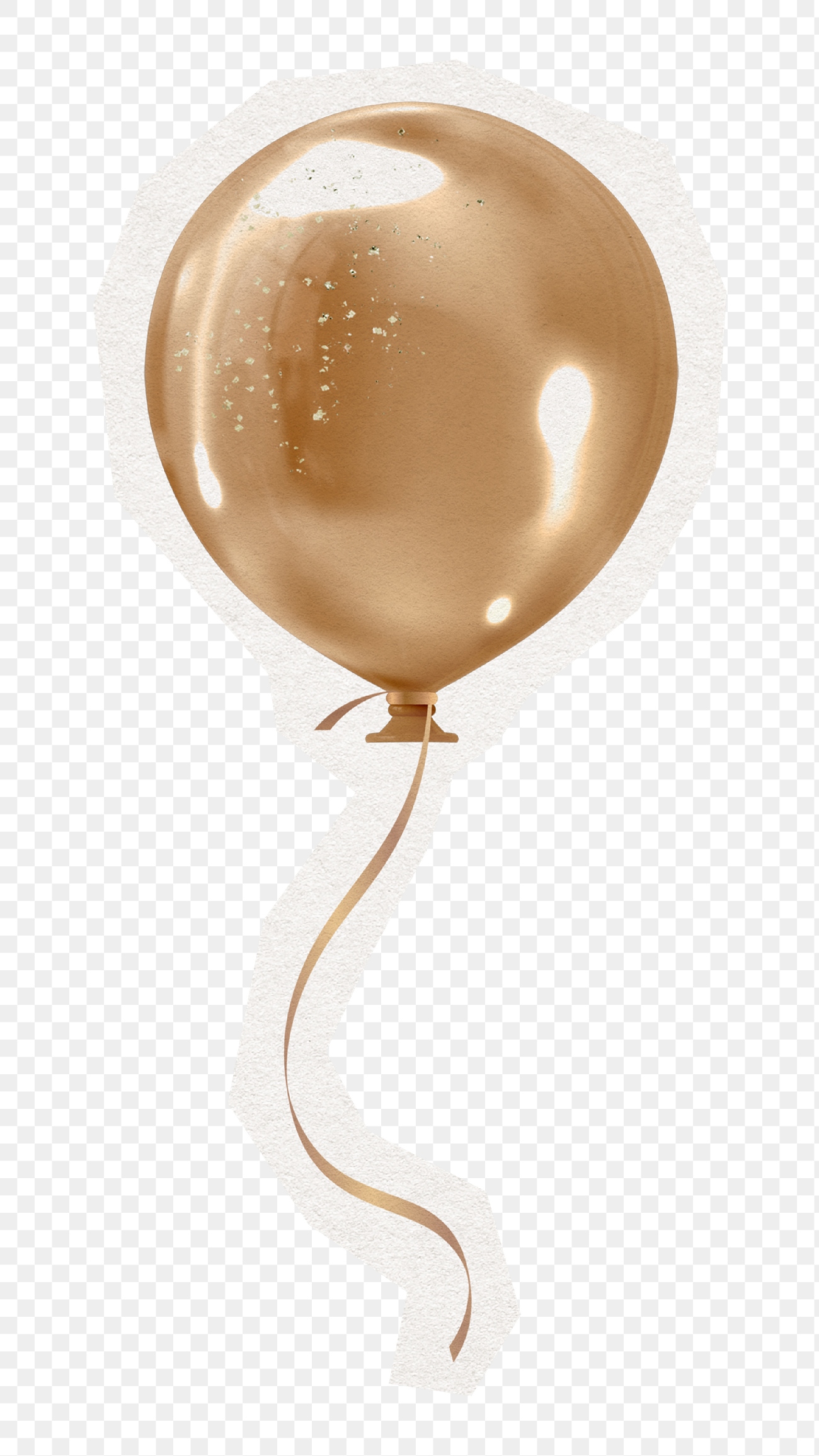 Gold balloon png digital sticker | Premium PNG - rawpixel