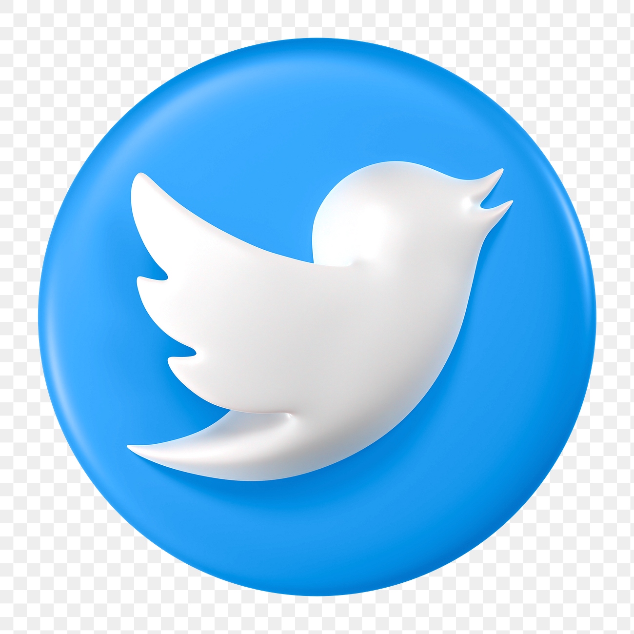 Twitter icon social media 3D | Premium Icons - rawpixel