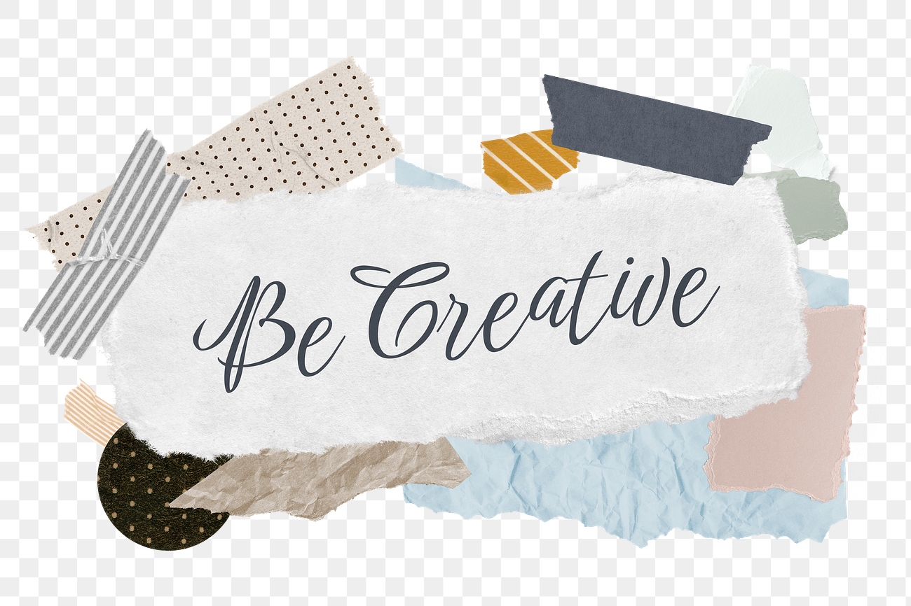 Be creative png word sticker | Premium PNG - rawpixel