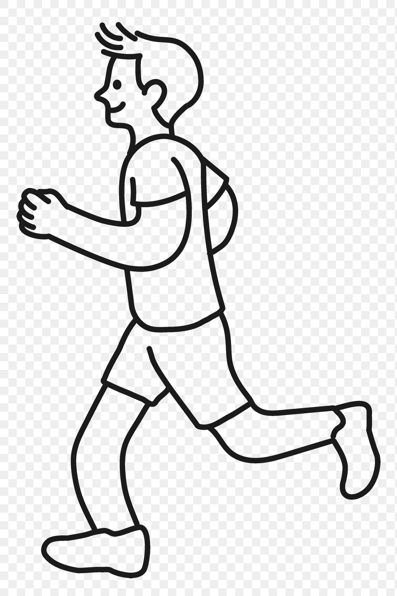 Jogging man png sticker, exercise | Premium PNG - rawpixel