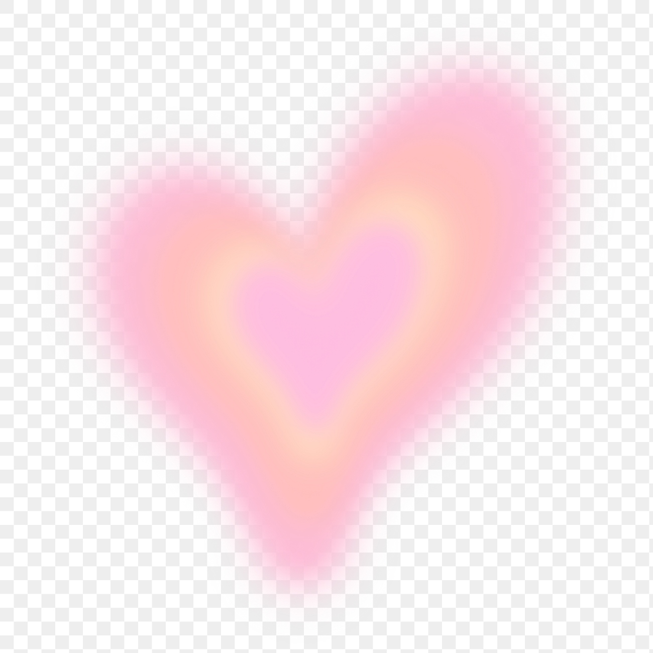 Blurry heart png sticker, transparent | Premium PNG - rawpixel