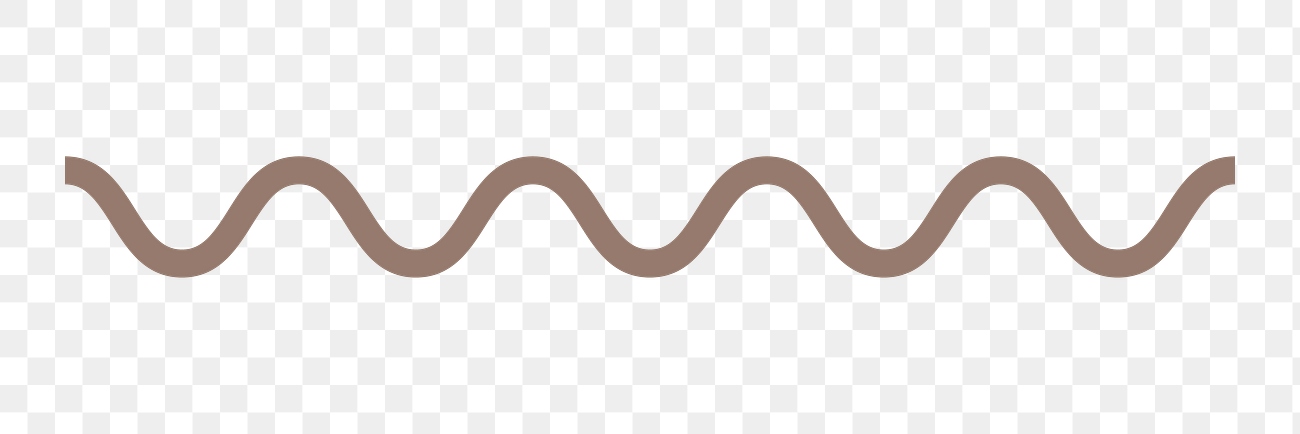 Png brown wavy line divider, | Premium PNG - rawpixel