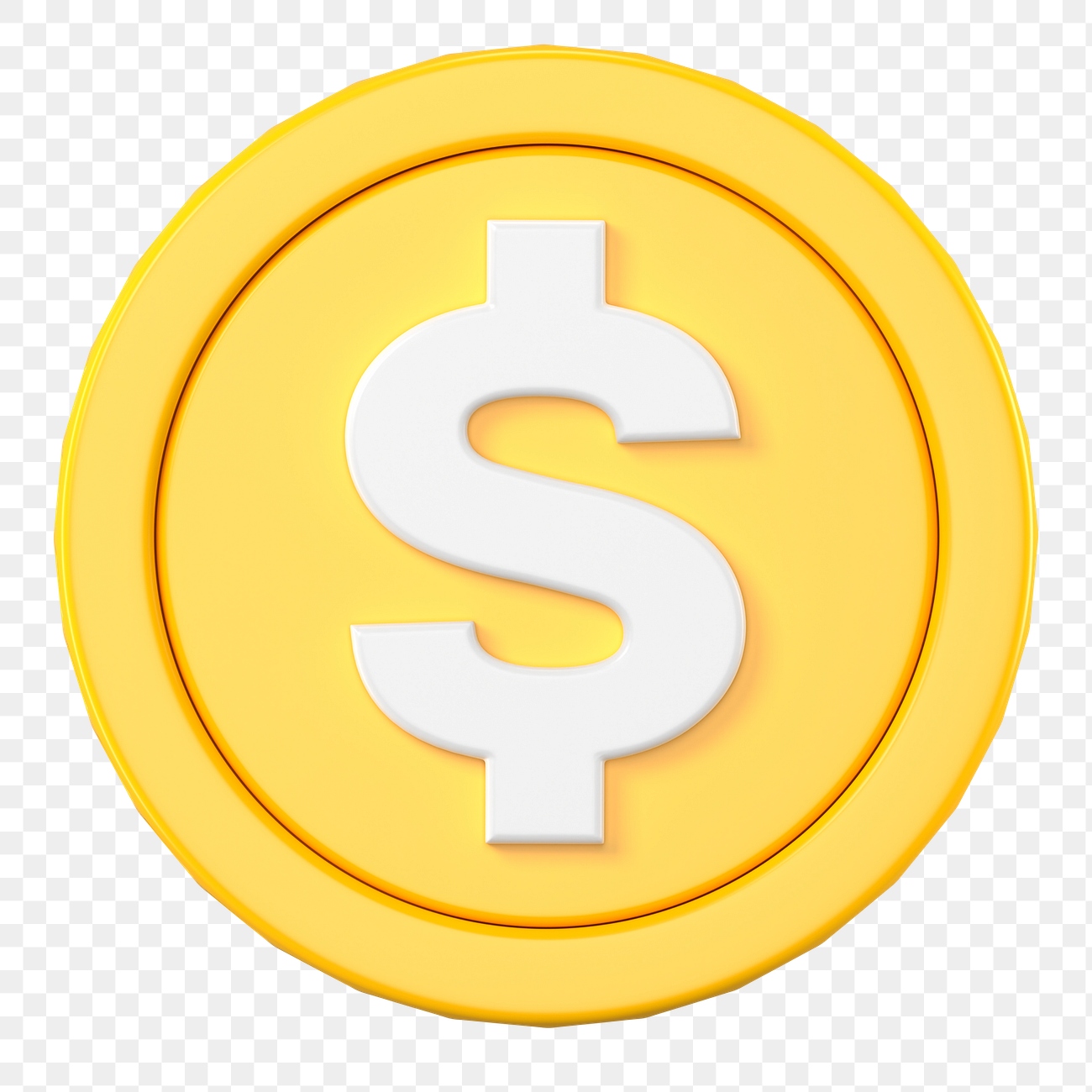 Us Dollar Coin Png, 3d 