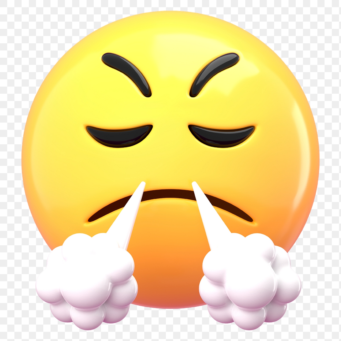 Frustrated face 3D png emoticon | Premium PNG - rawpixel