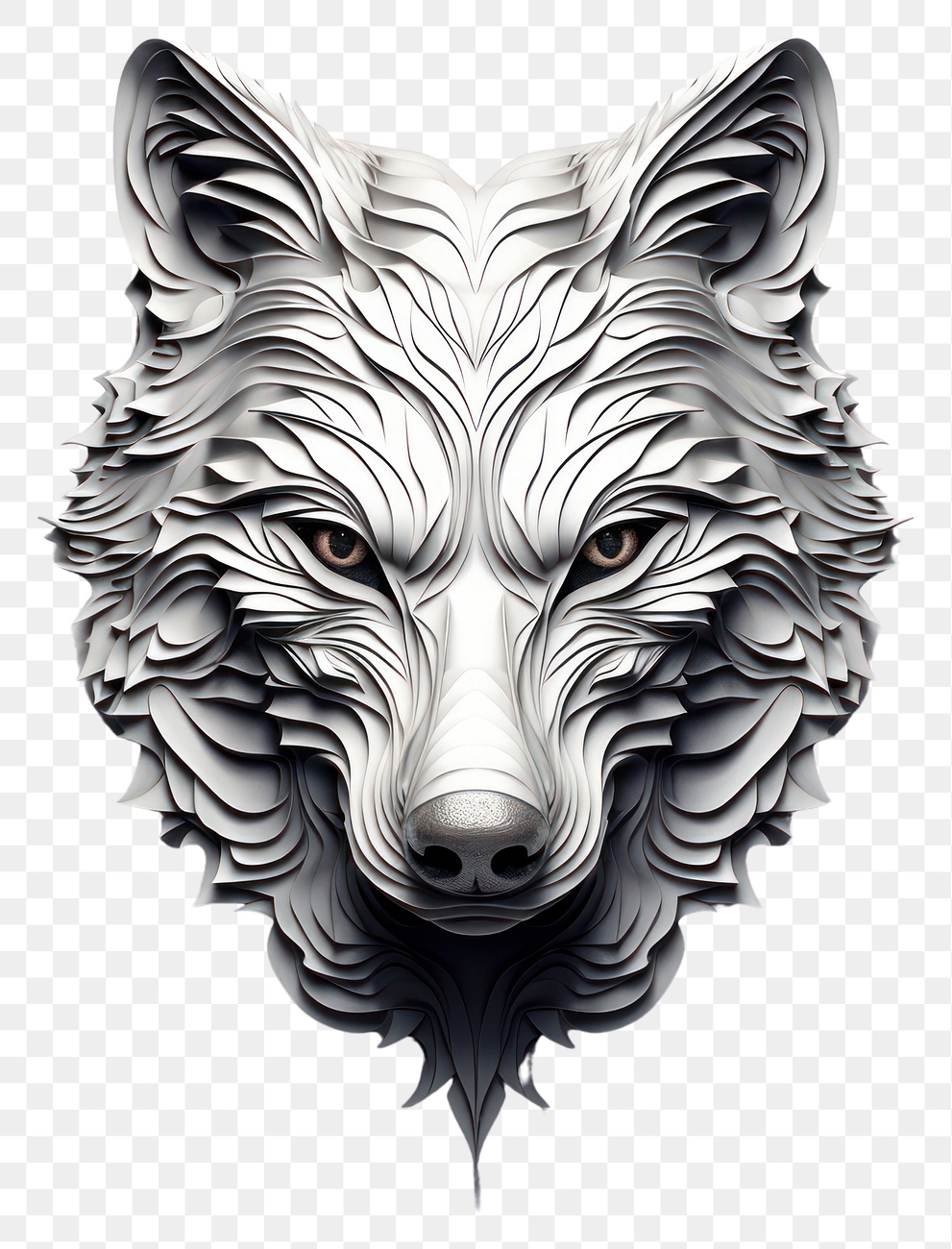 PNG Wolf drawing animal mammal | Premium PNG - rawpixel