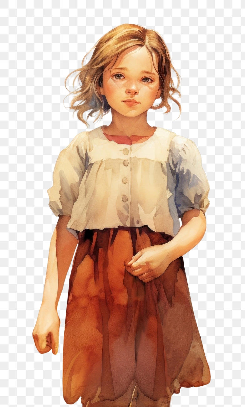 PNG Portrait child farm girl. Premium PNG rawpixel