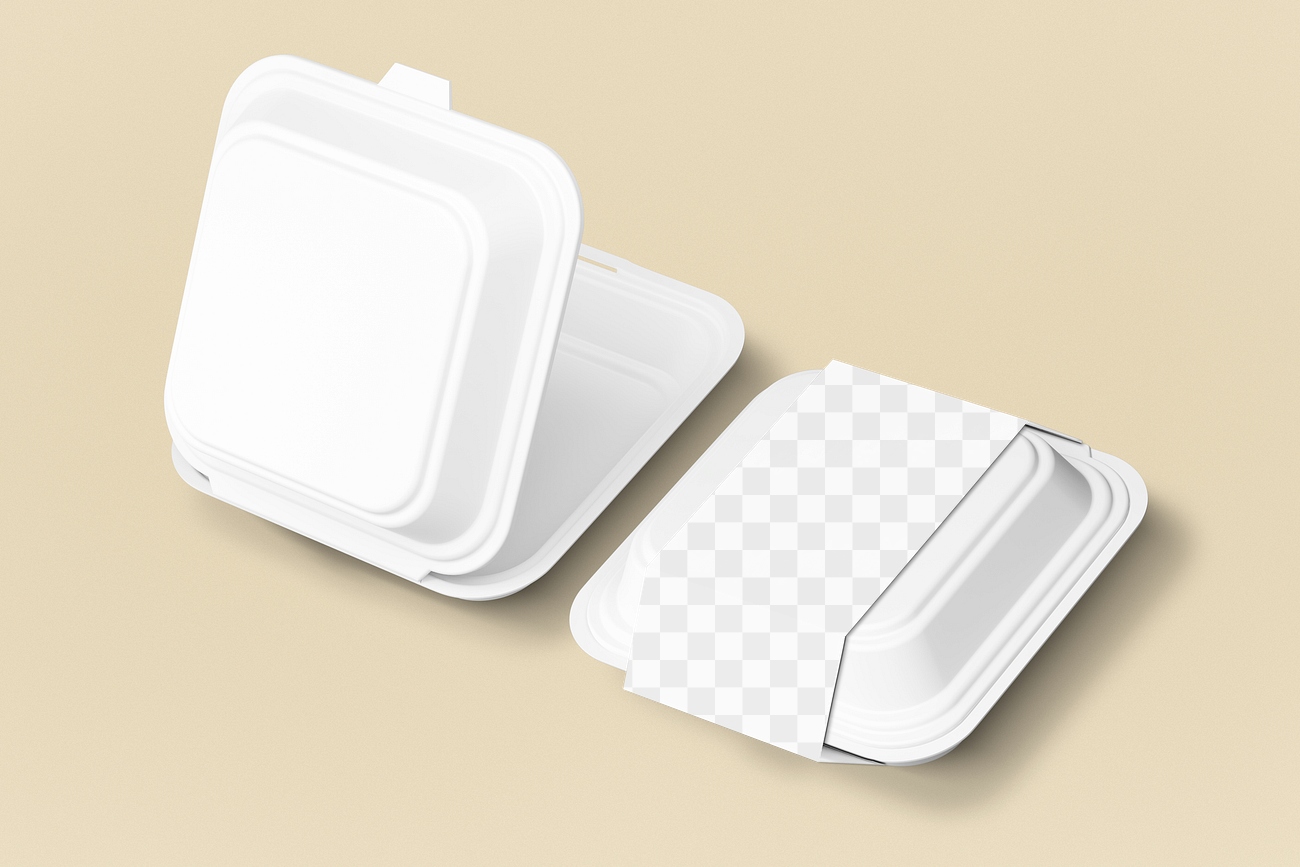 Takeaway box label png mockup, | Premium PNG - rawpixel