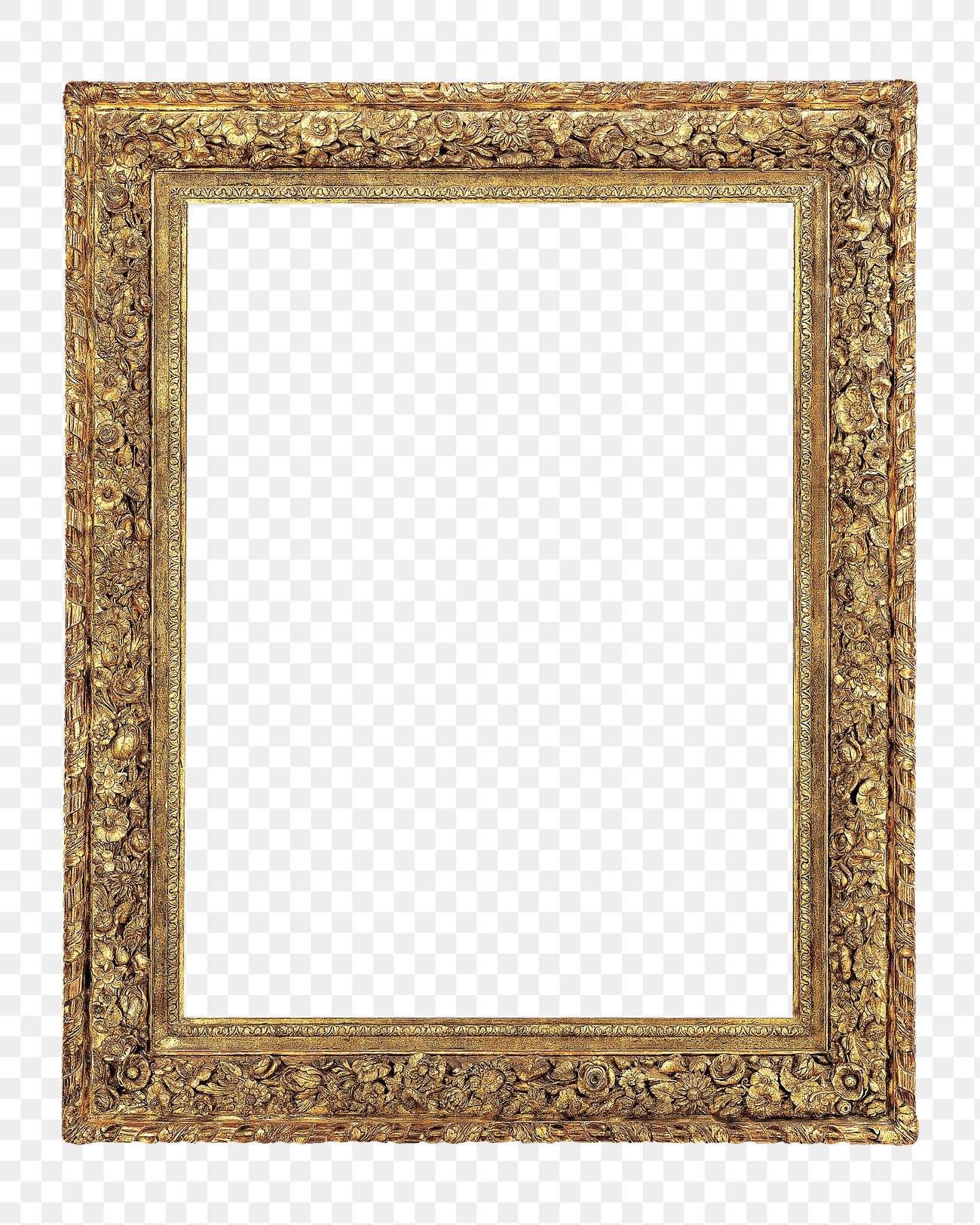 Gold ornate frame png, transparent | Premium PNG - rawpixel