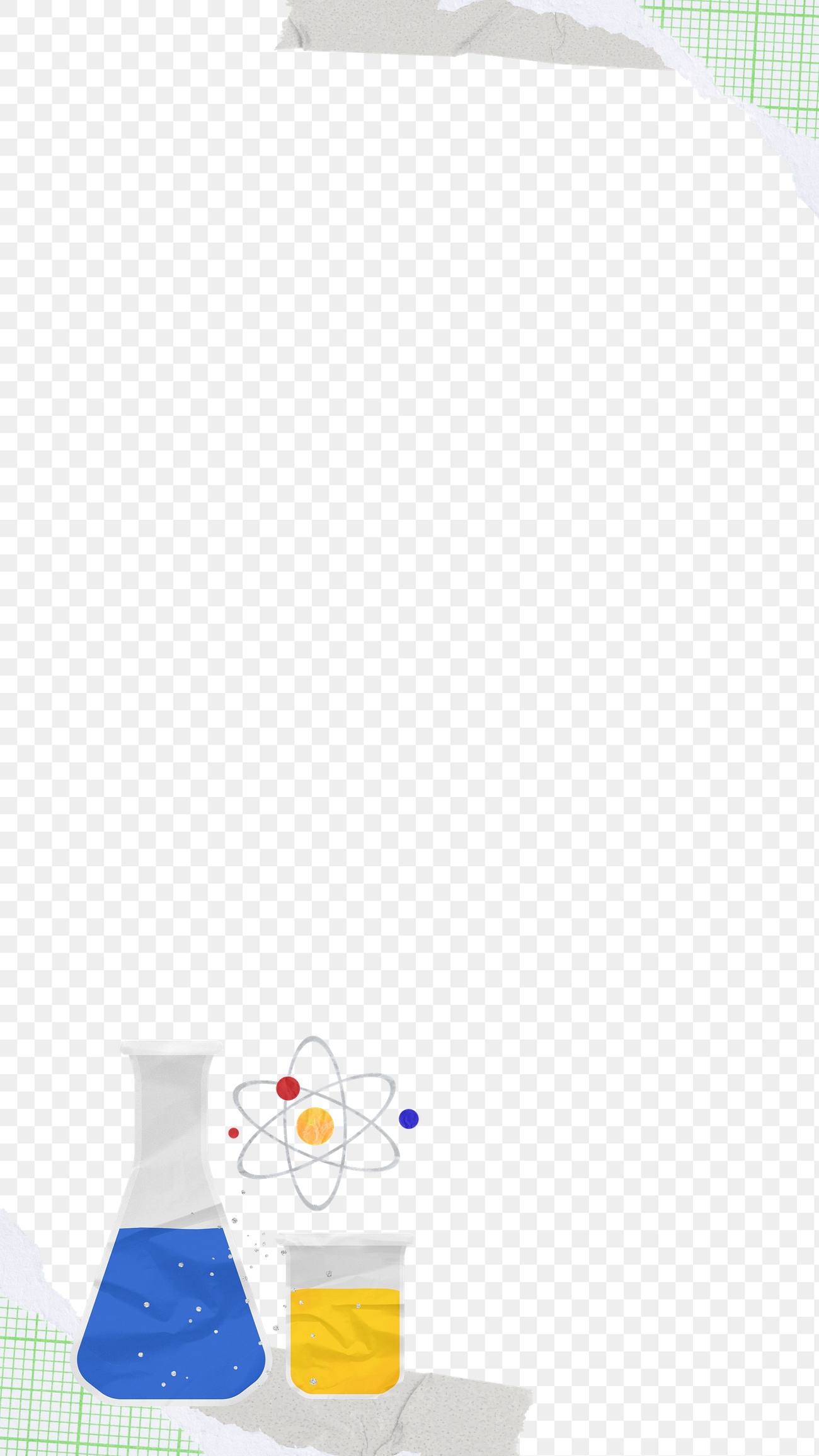 Science experiment border png, ripped Premium PNG rawpixel