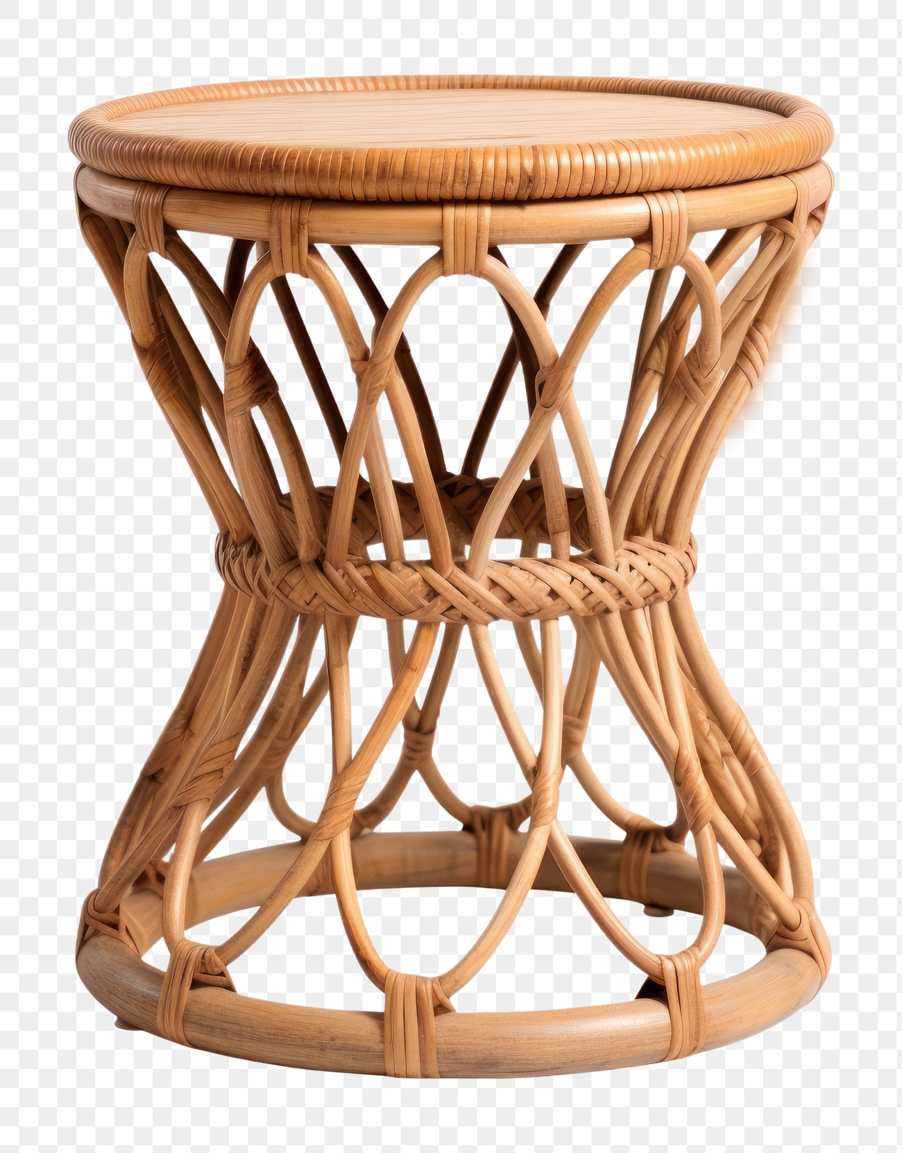 PNG Rattan side table furniture | Free PNG - rawpixel