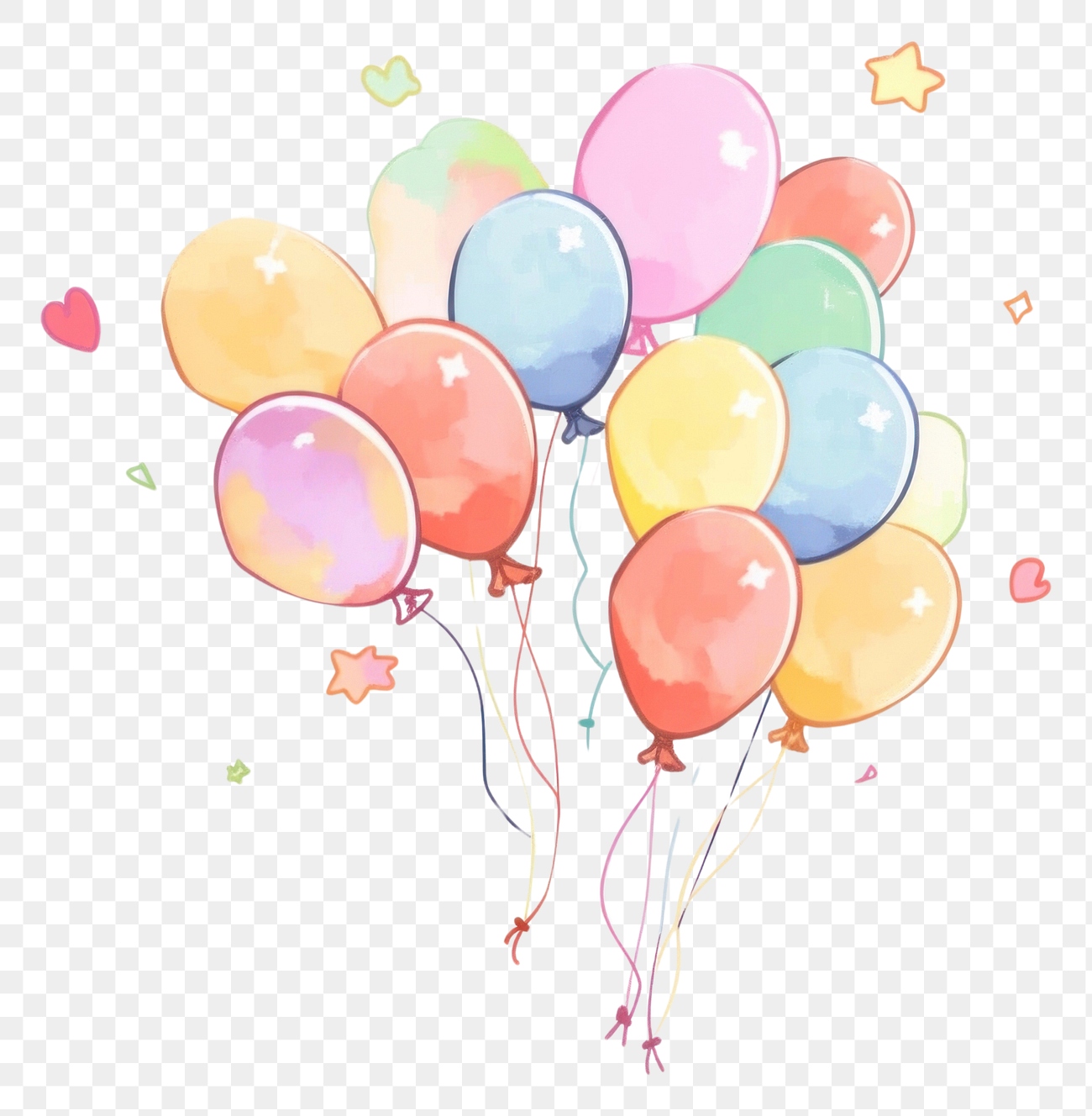 PNG Balloons frame white background | Premium PNG - rawpixel