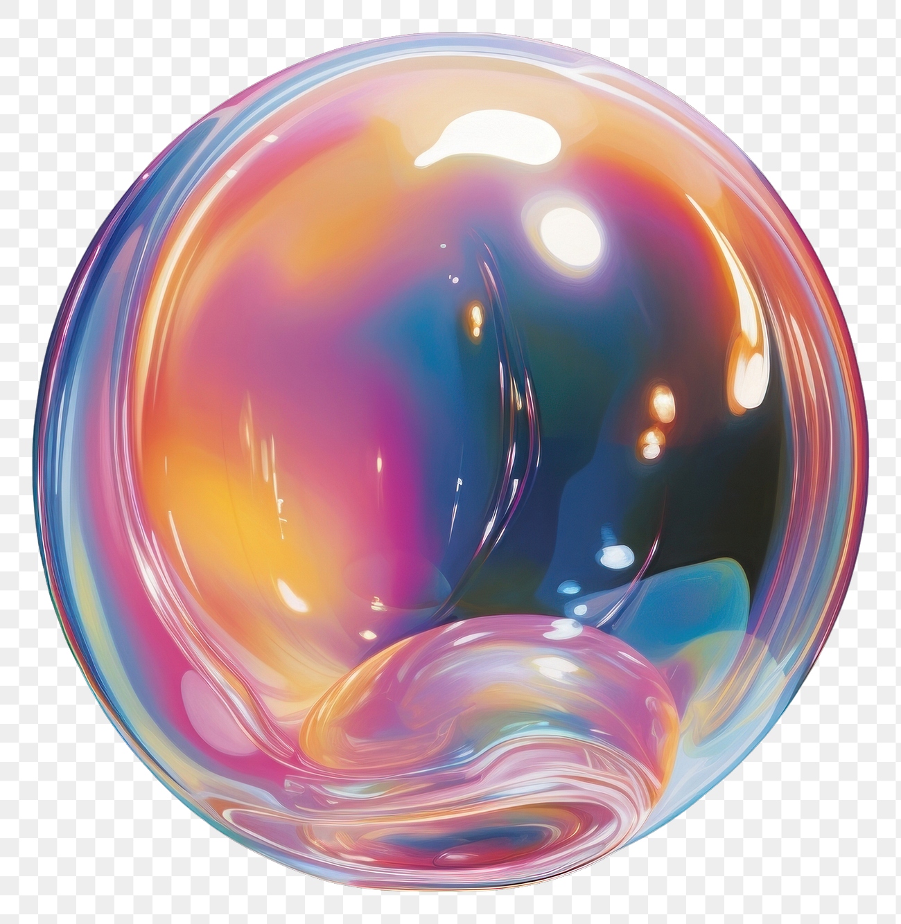 PNG An iridescence Bubble isolated | Premium PNG - rawpixel