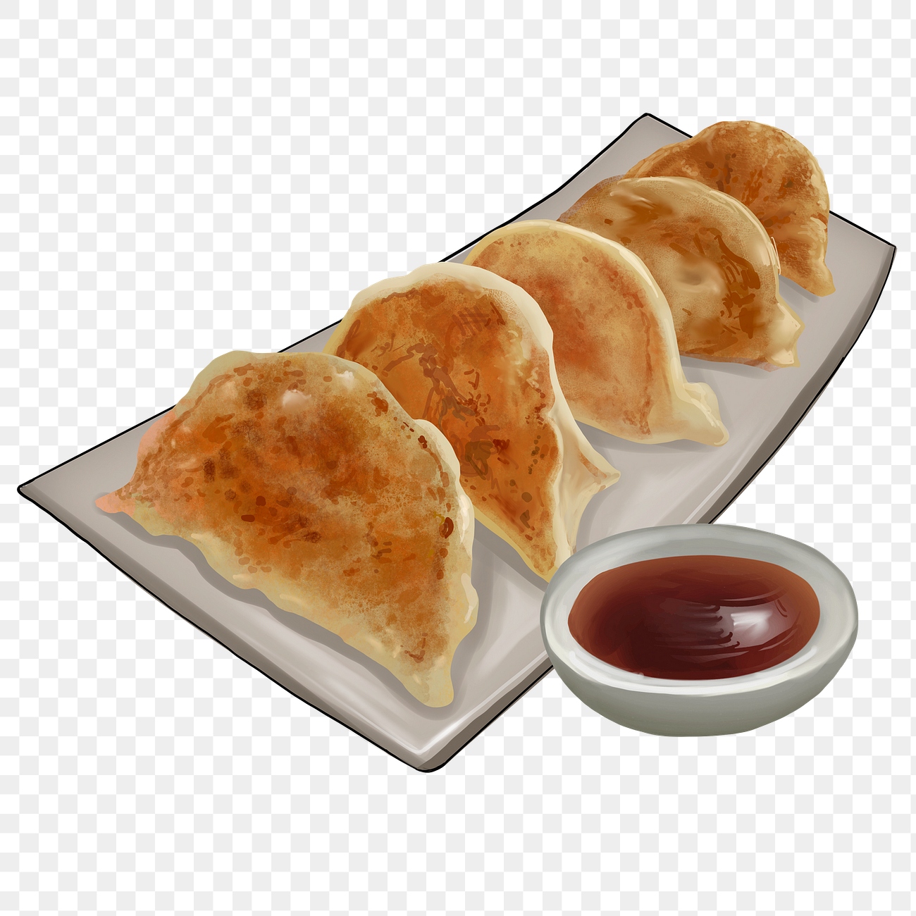 Japanese Gyoza png sticker, food | Free PNG - rawpixel