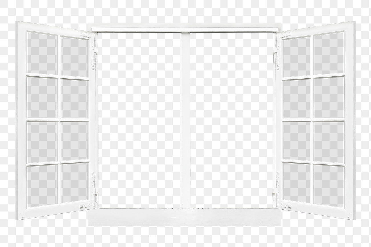 Double casement png window clipart, | Free PNG - rawpixel