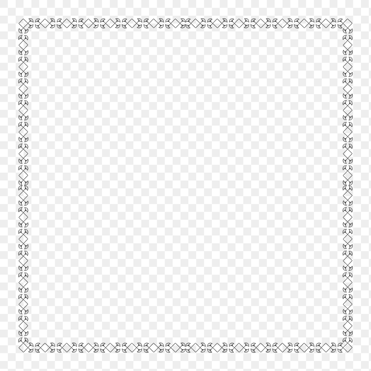 Vintage ornamental patterned decorative frame | Free PNG - rawpixel