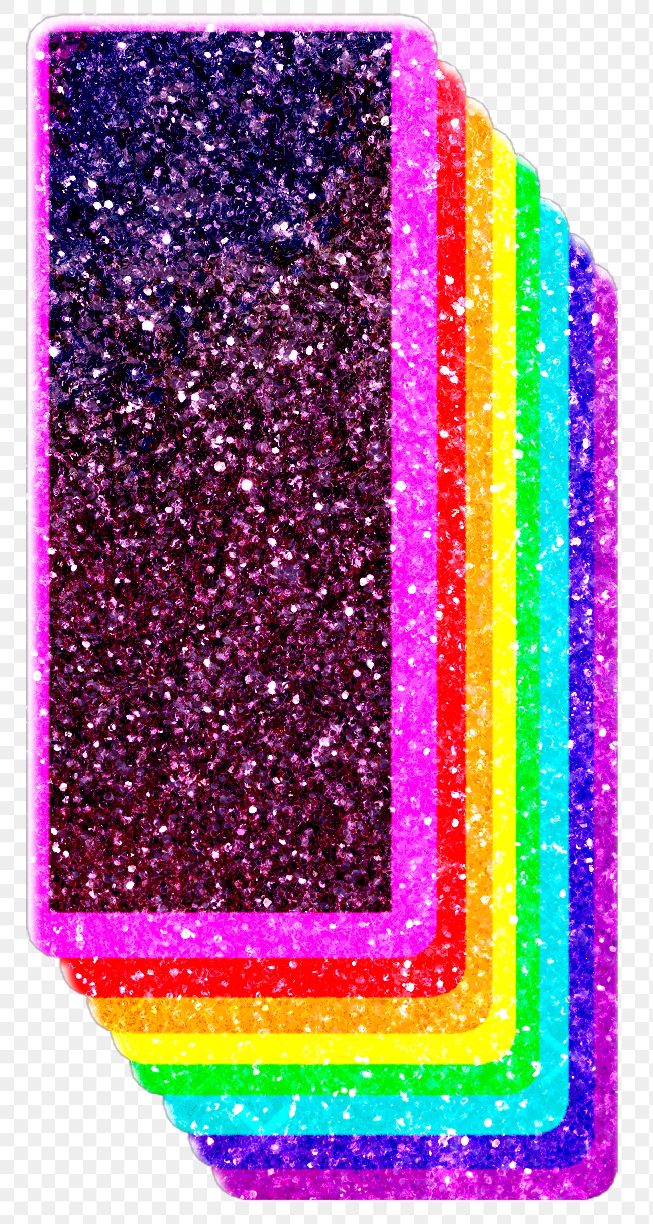 i-letter-layered-rainbow-glitter-free-png-sticker-rawpixel
