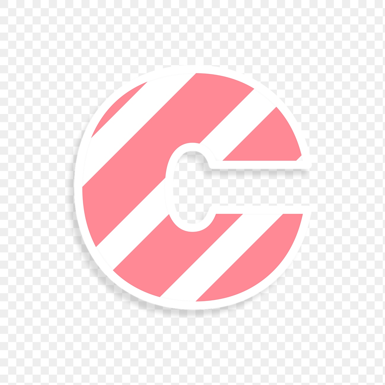 Png letter c striped font | Free PNG Sticker - rawpixel