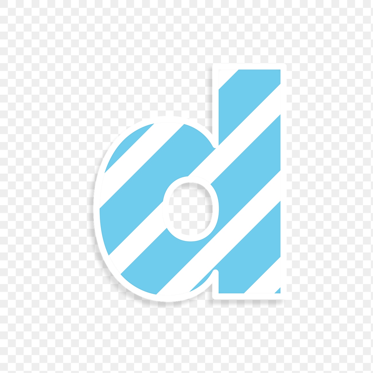 Png letter d striped font | Free PNG Sticker - rawpixel
