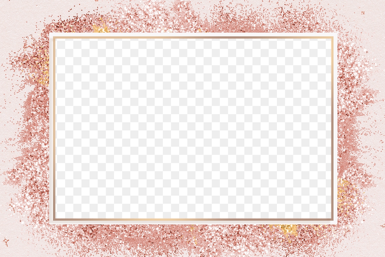 Free royalty image about Shimmery pink border png festive glitter frame