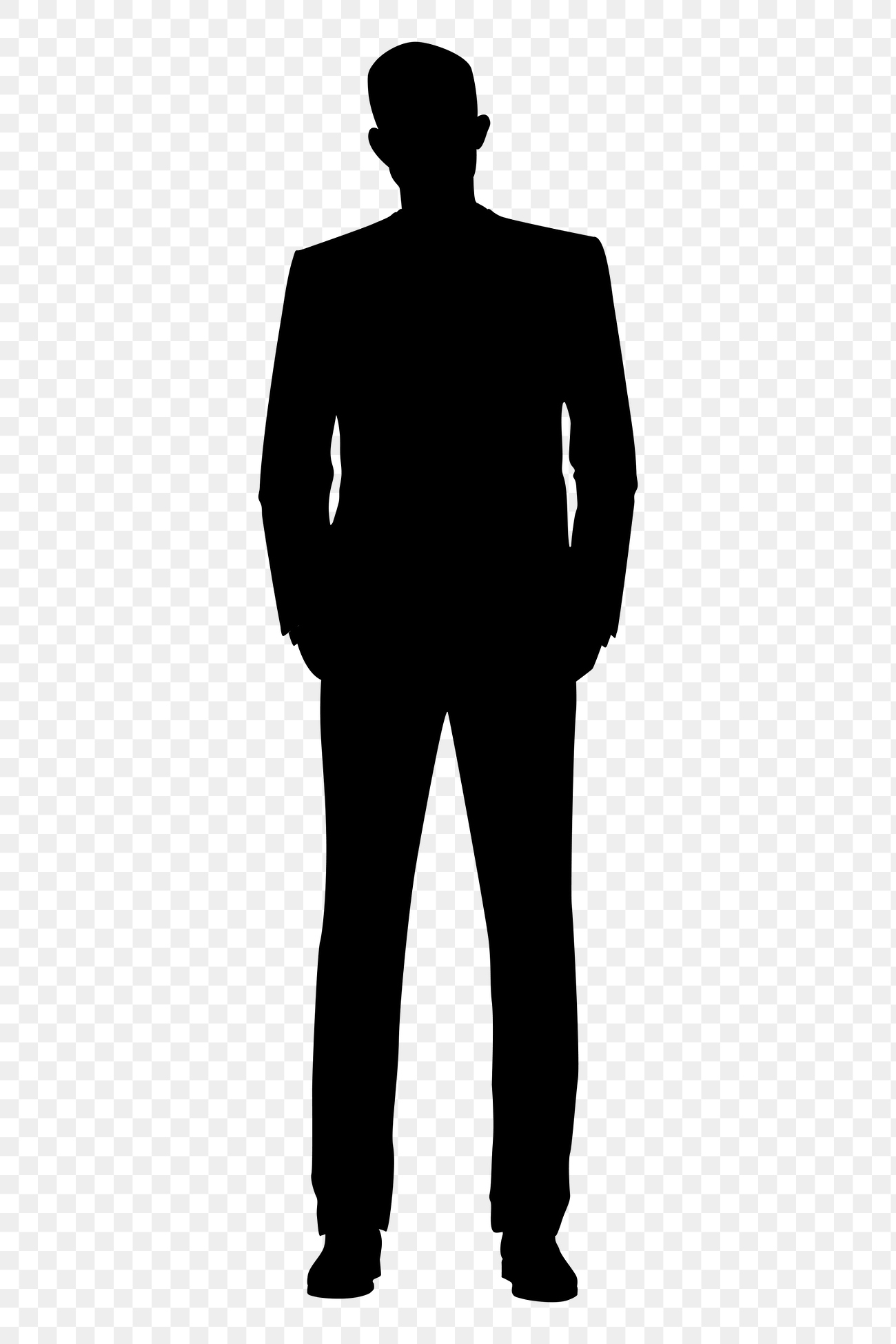 Businessman png hands pocket silhouette | Premium PNG - rawpixel