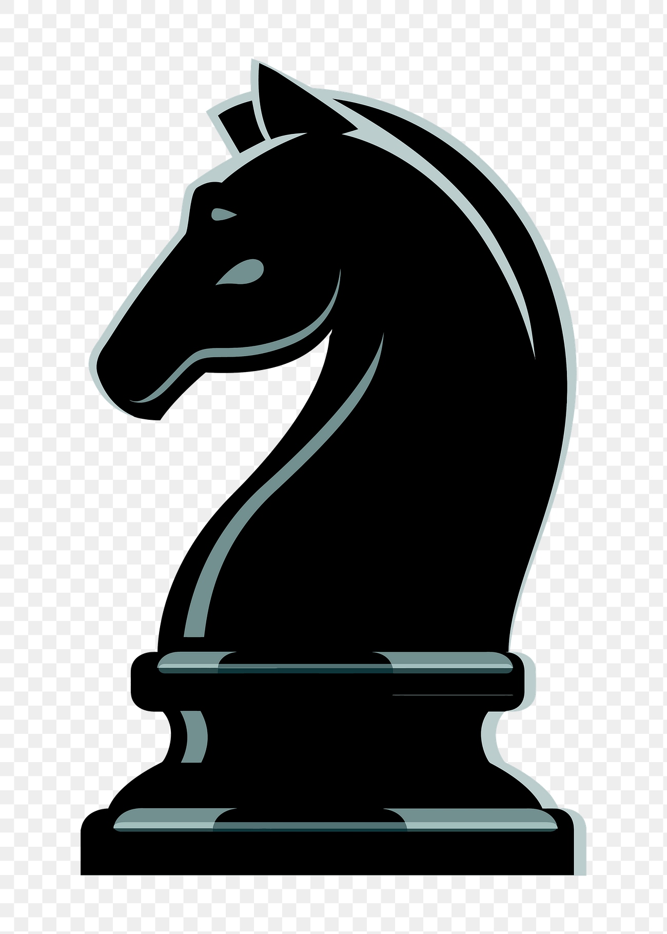 Knight chess piece png sticker, | Free PNG - rawpixel
