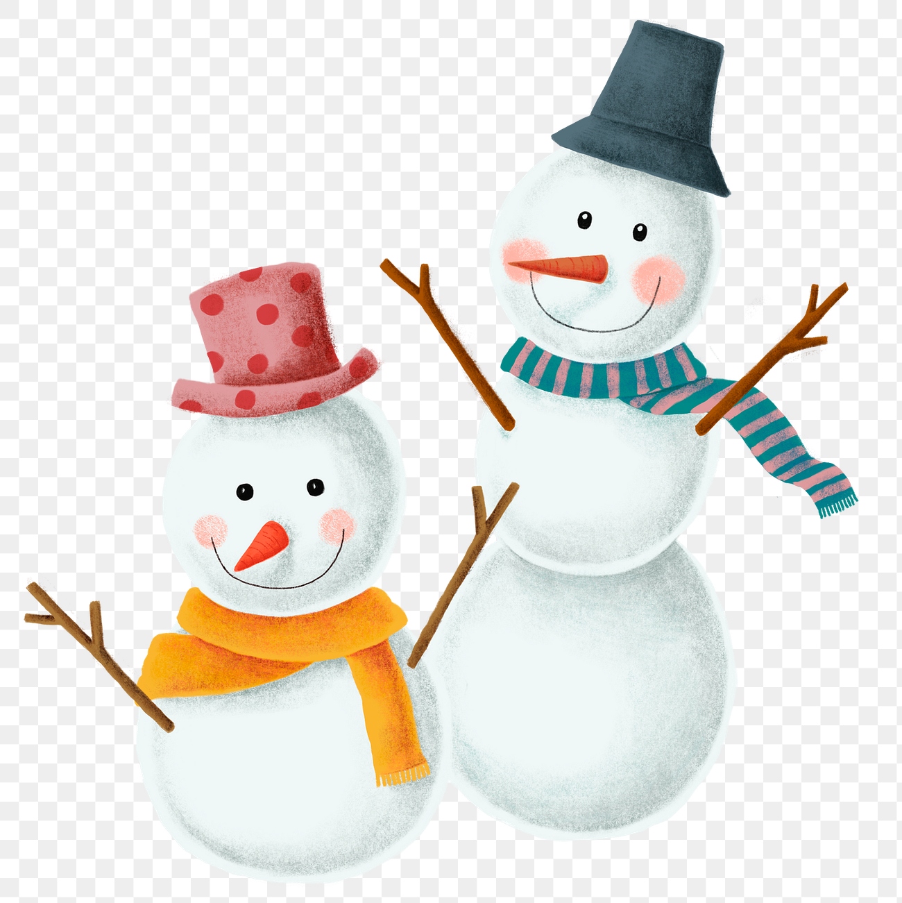 Winter Snowman Png Sticker Hand Premium Png Sticker Rawpixel