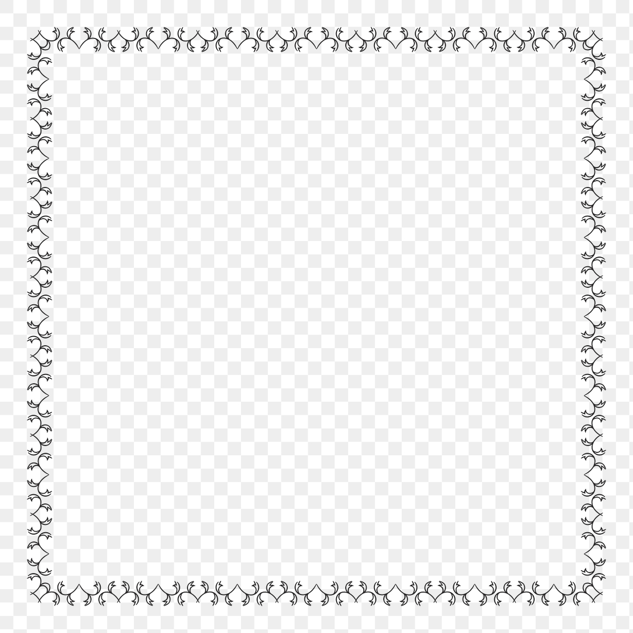 Vintage ornamental patterned decorative frame | Free PNG - rawpixel