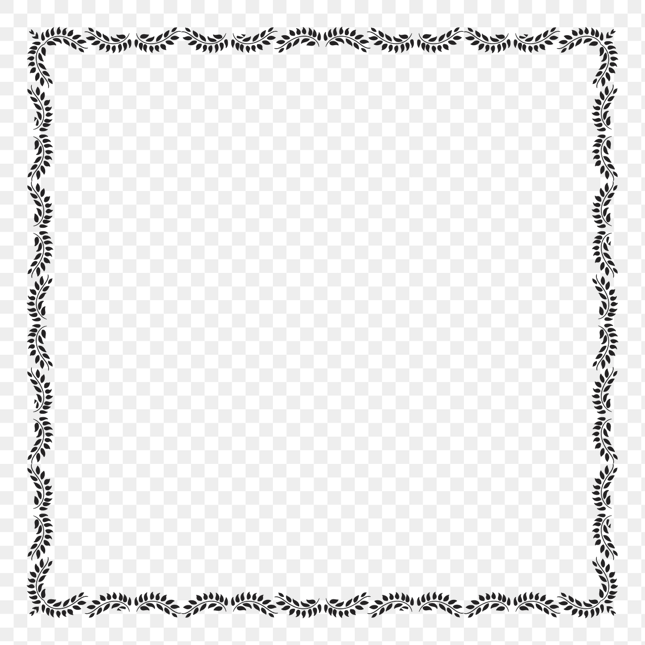 Vintage ornamental patterned decorative frame | Free PNG - rawpixel