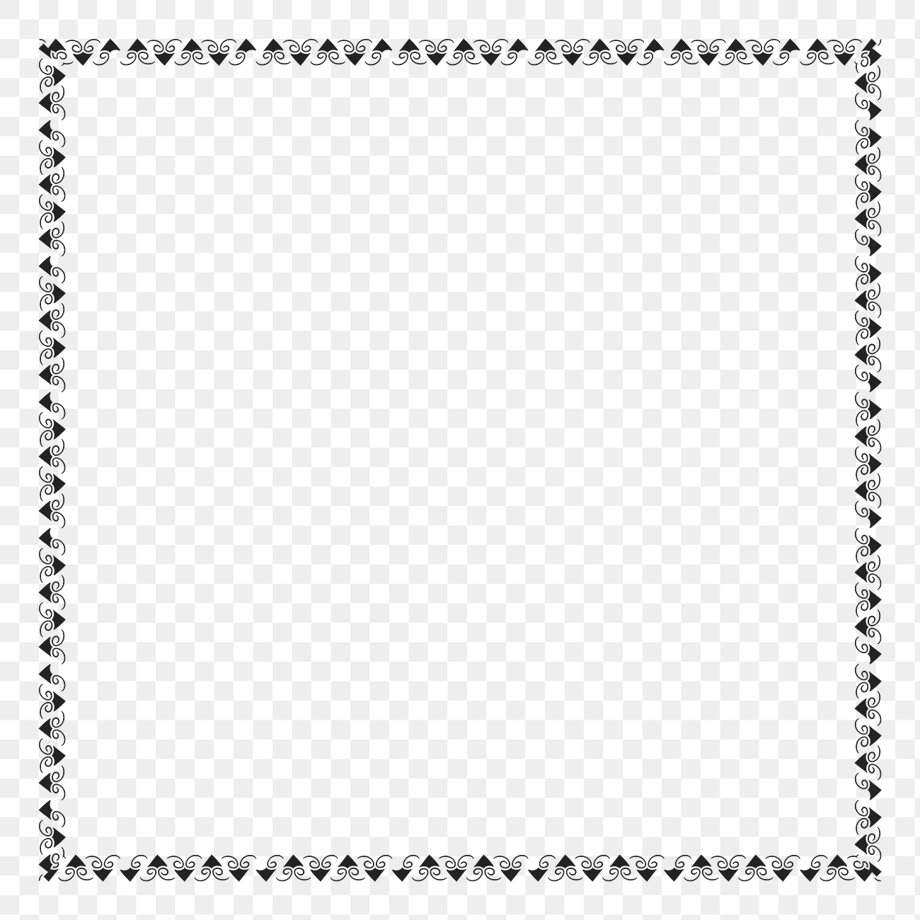 Vintage ornamental patterned decorative frame | Premium PNG - rawpixel