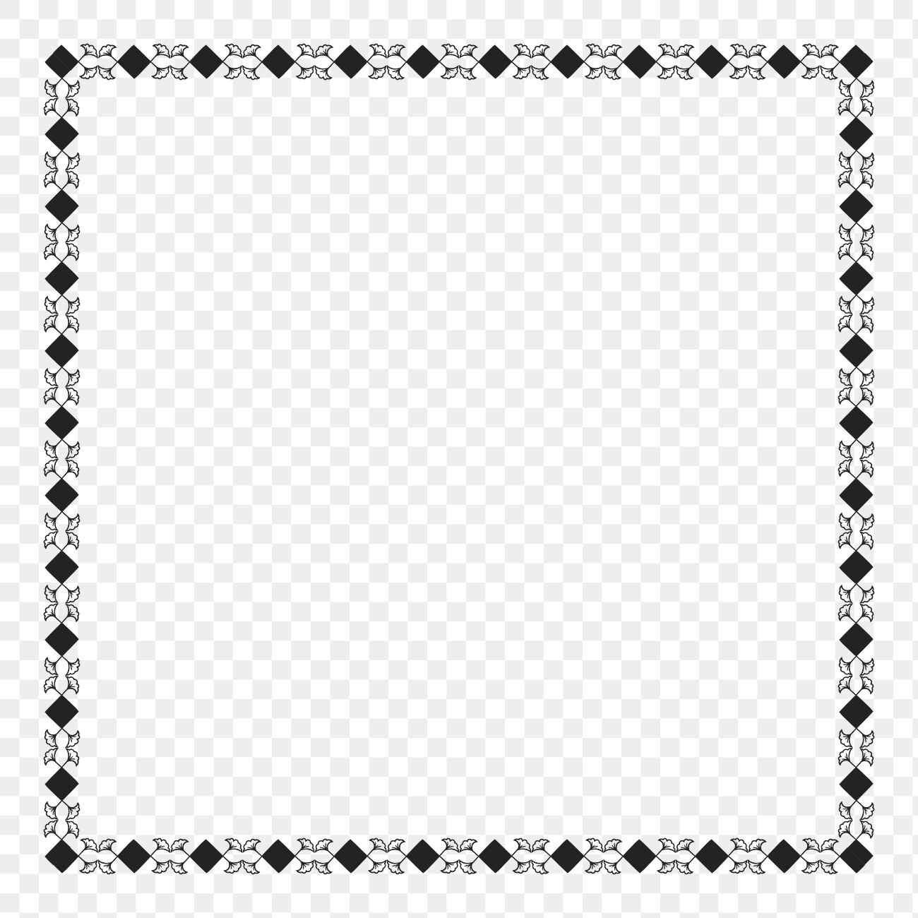 Vintage ornamental patterned decorative frame | Premium PNG - rawpixel