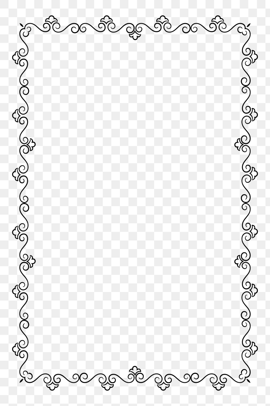 Vintage ornamental patterned decorative frame | Premium PNG - rawpixel