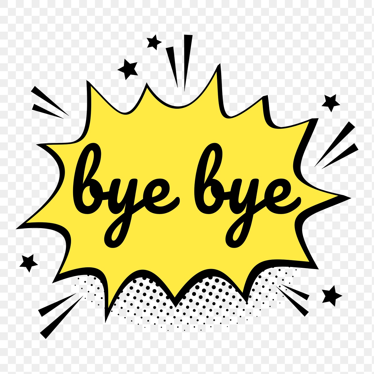 Png bye bye word speech | Premium PNG Sticker - rawpixel