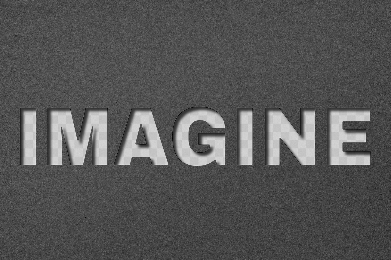 Png paper cut imagine word | Free PNG - rawpixel