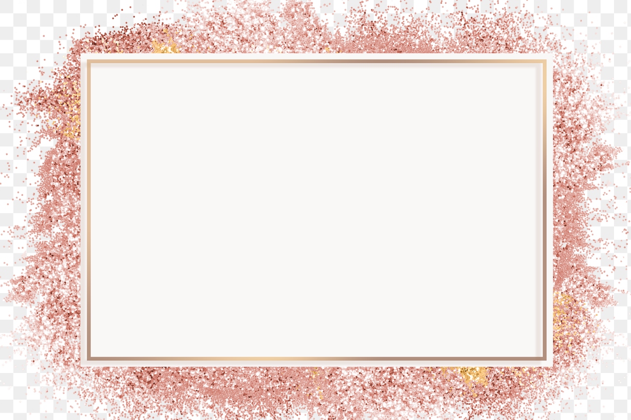 Sparkly Rose Gold Frame Png Free Png Rawpixel