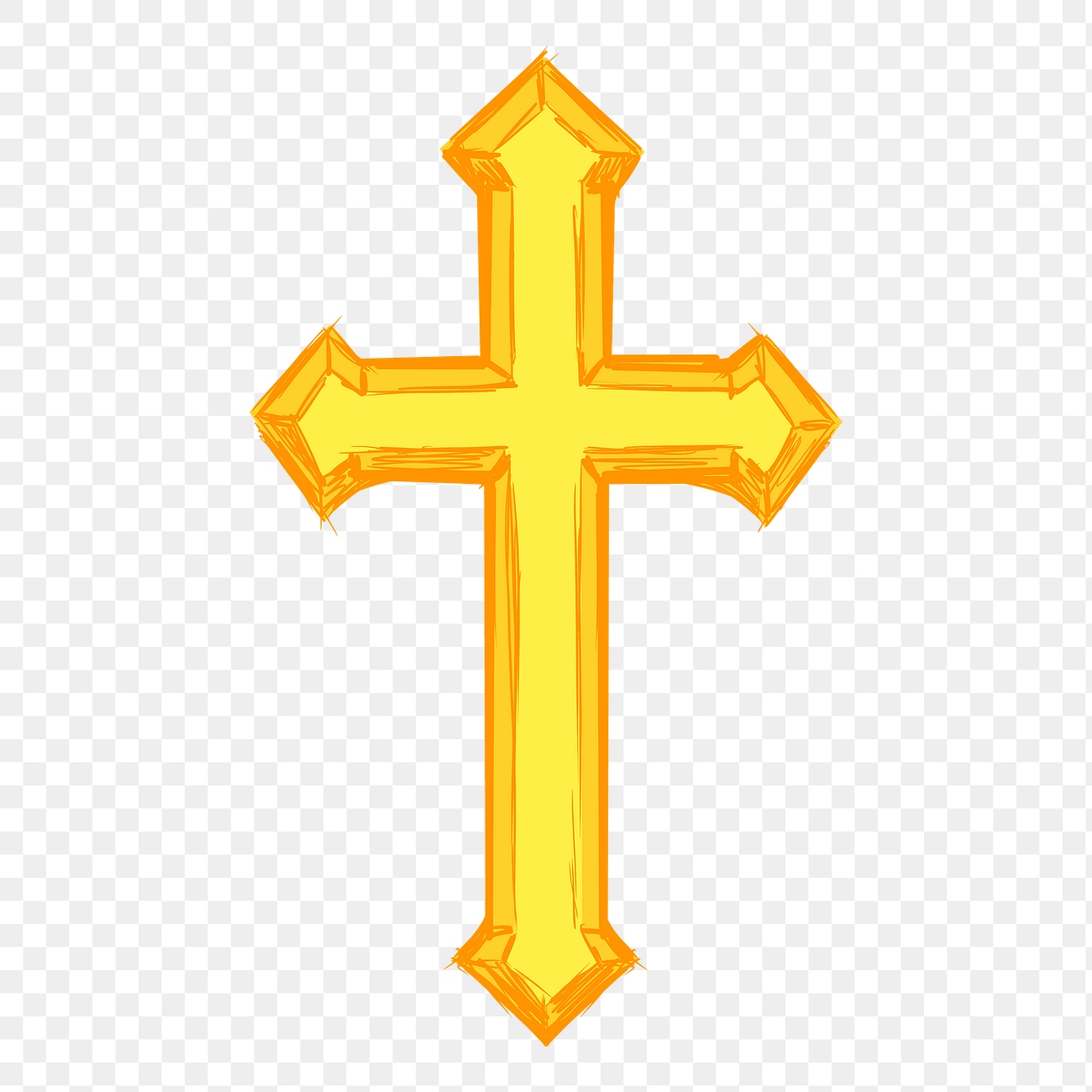 Christian cross png sticker, religious | Free PNG - rawpixel