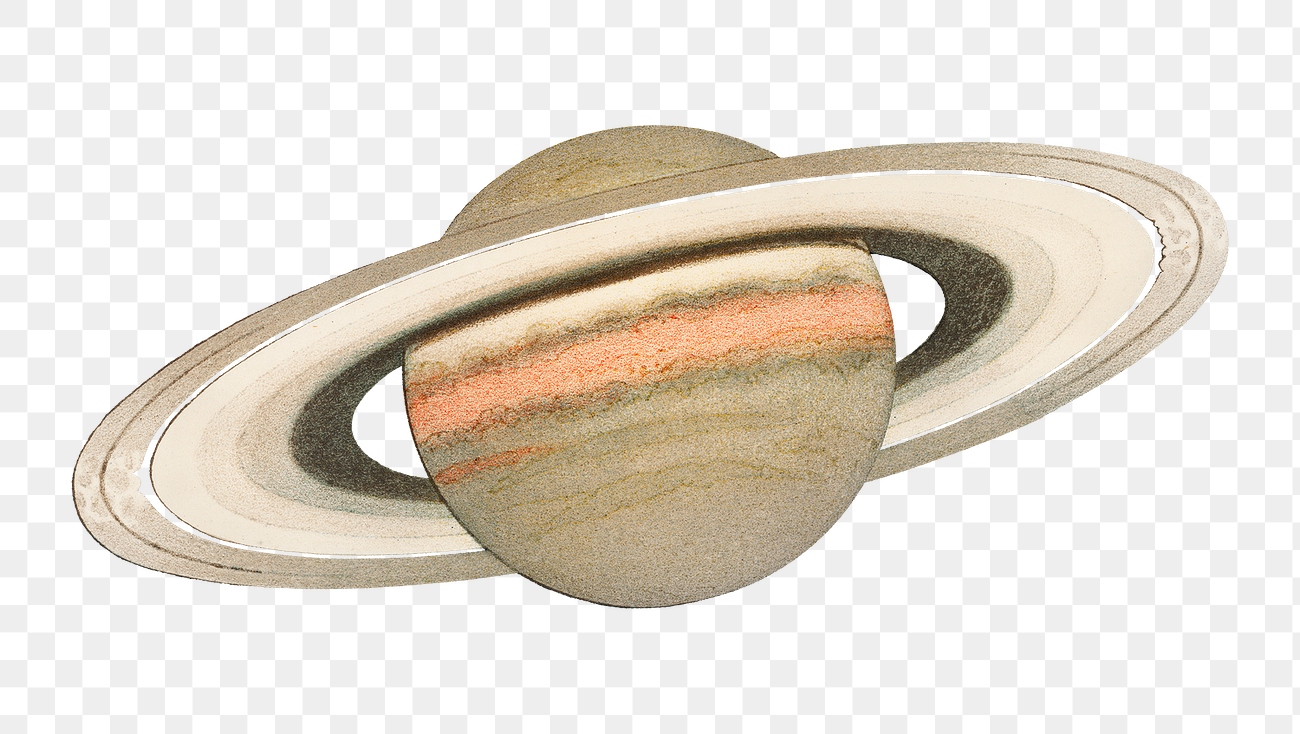 Saturn png sticker, vintage space | Premium PNG Sticker - rawpixel