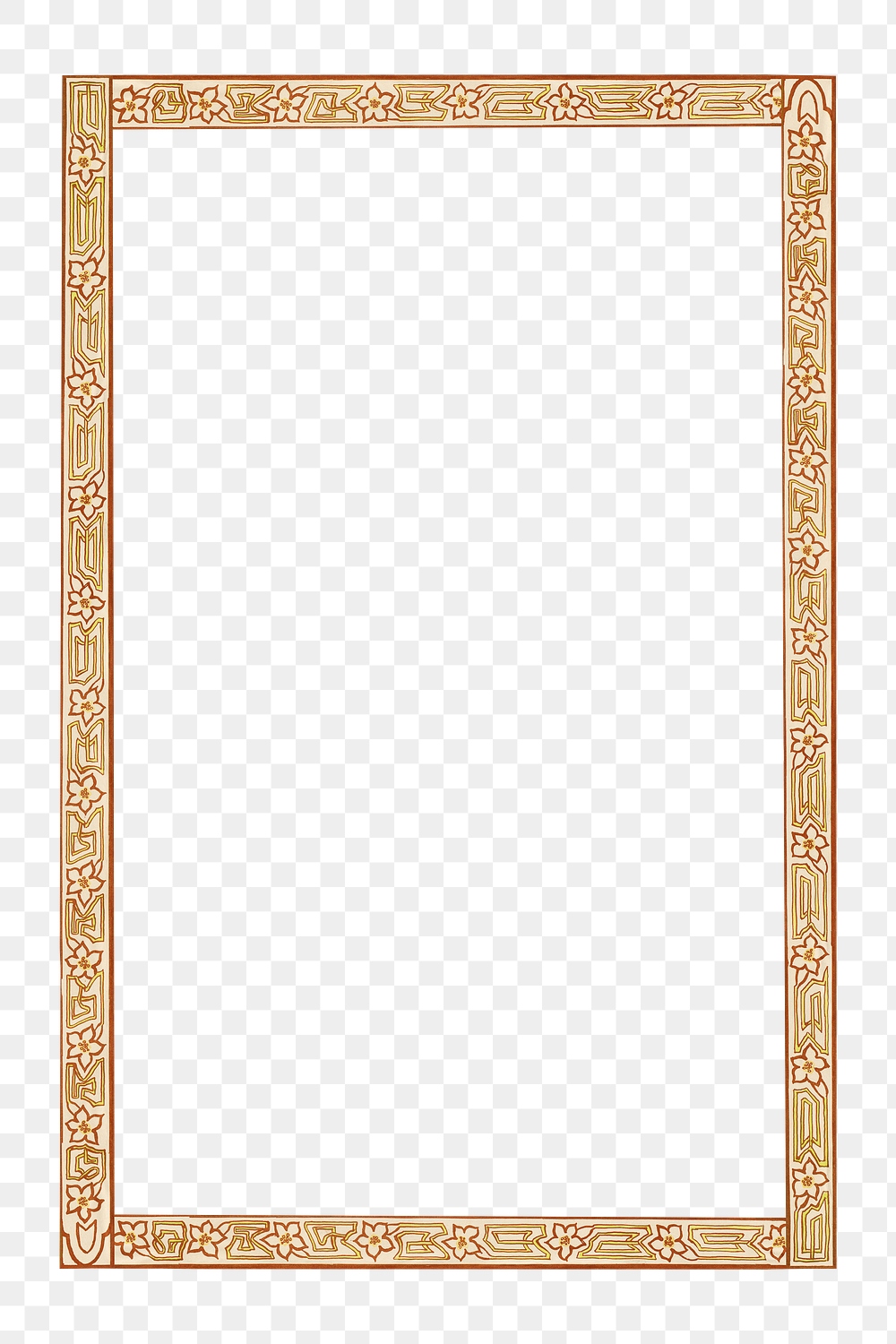 Art nouveau png frame, remixed | Free PNG - rawpixel