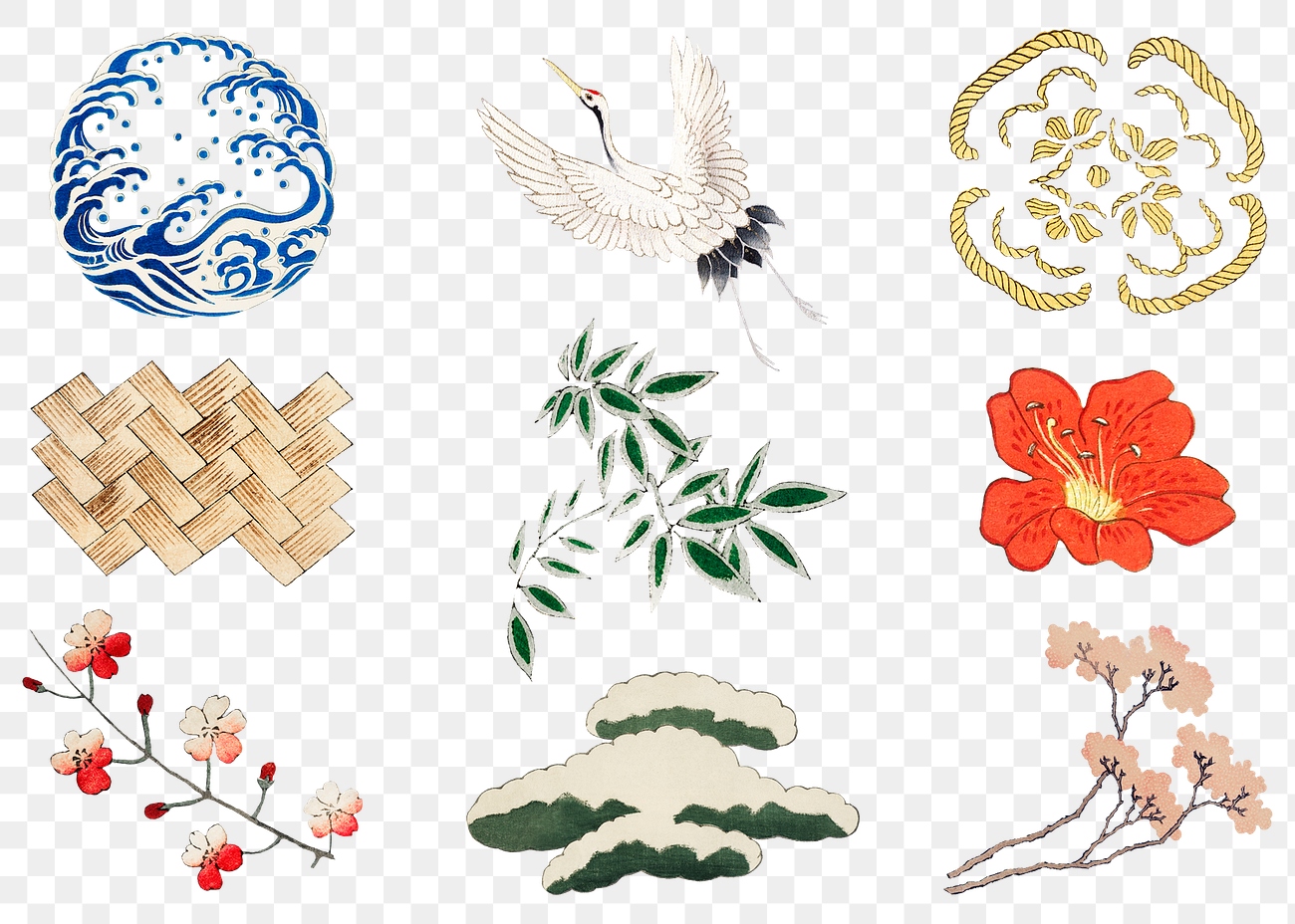 Japanese kamon ornamental element psd/png/vector | Premium PNG - rawpixel