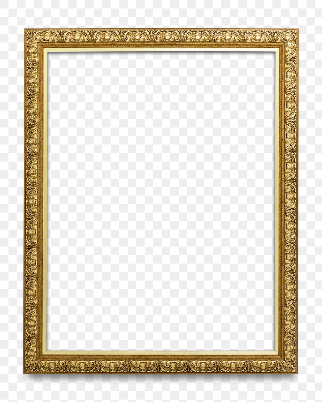 Gold picture frame transparent png | Free PNG Mockup - rawpixel