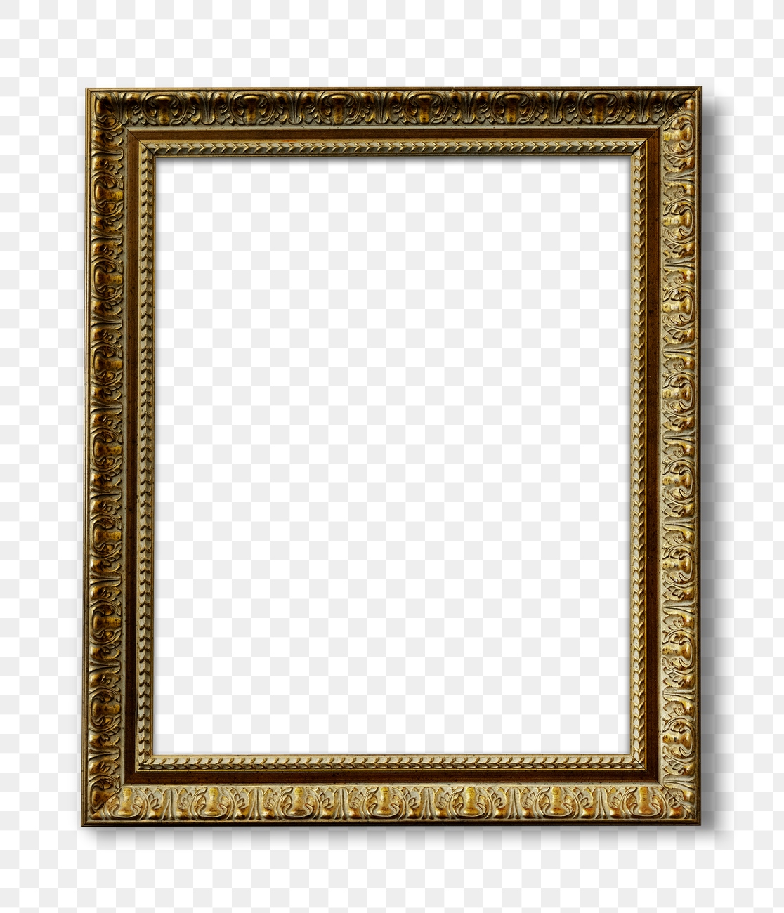 Gold picture frame transparent png | Free PNG Mockup - rawpixel