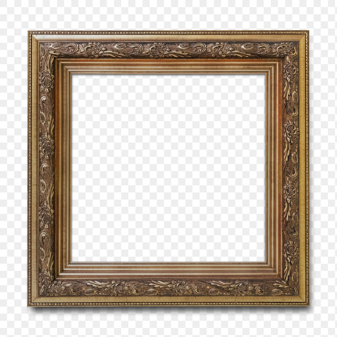 Bronze picture frame transparent png | Free PNG Mockup - rawpixel