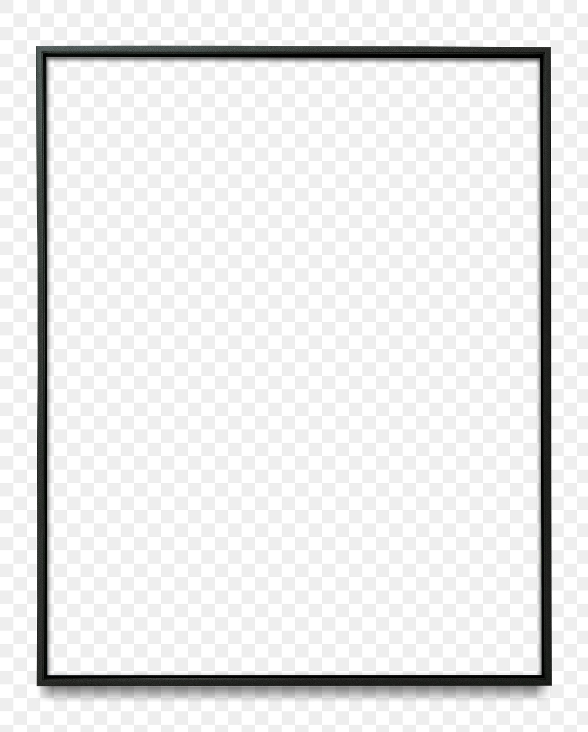 Black Picture Frame Transparent Png 