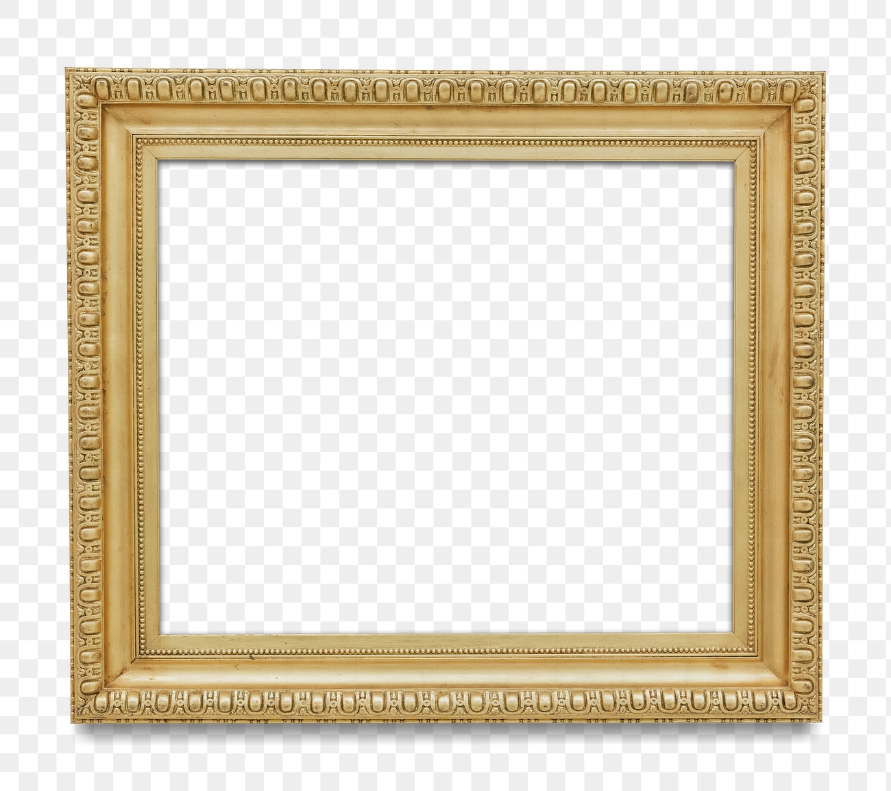 Gold picture frame transparent png | Premium PNG - rawpixel