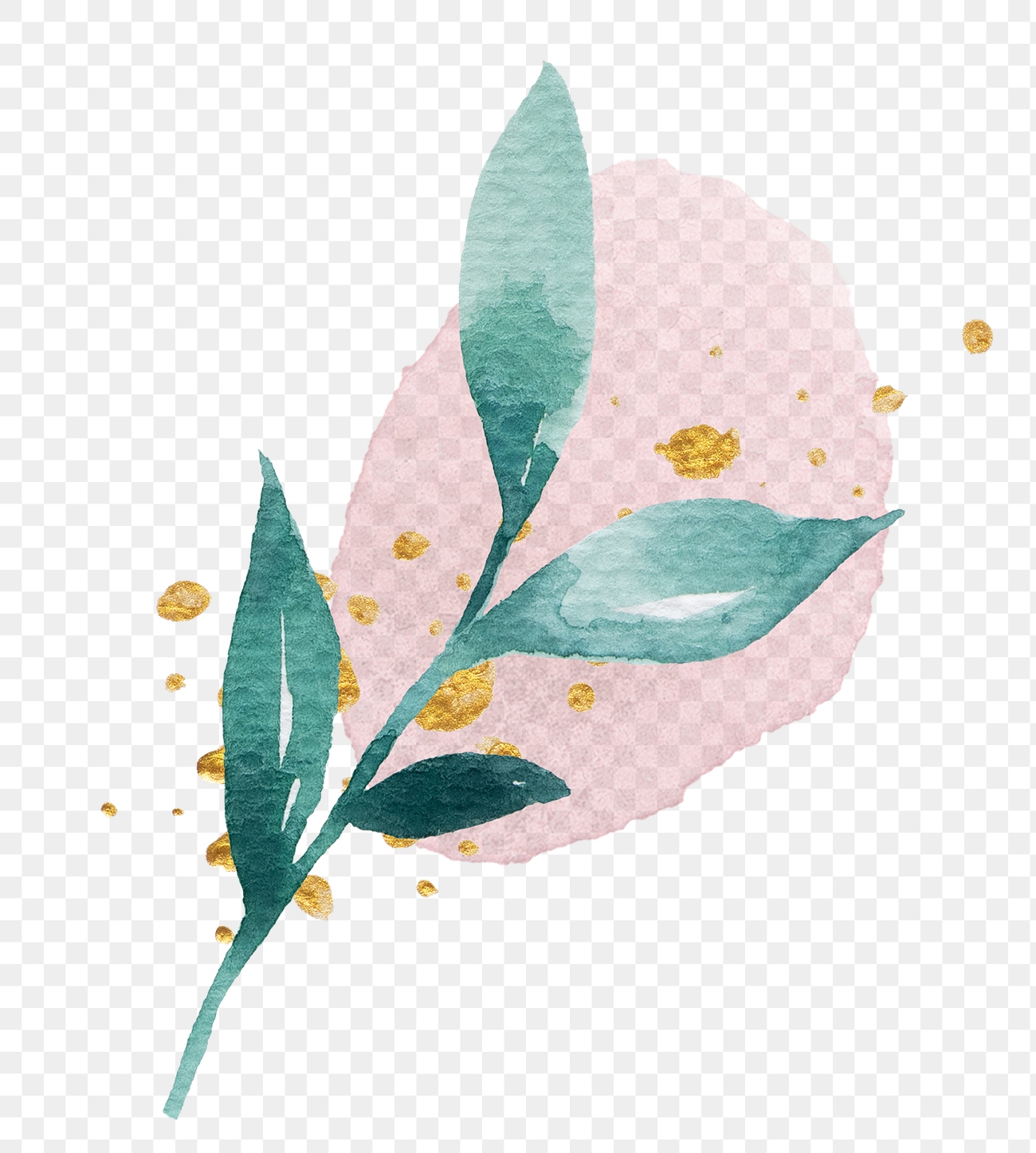 Branch Watercolor Design Element Transparent Premium PNG Sticker Rawpixel