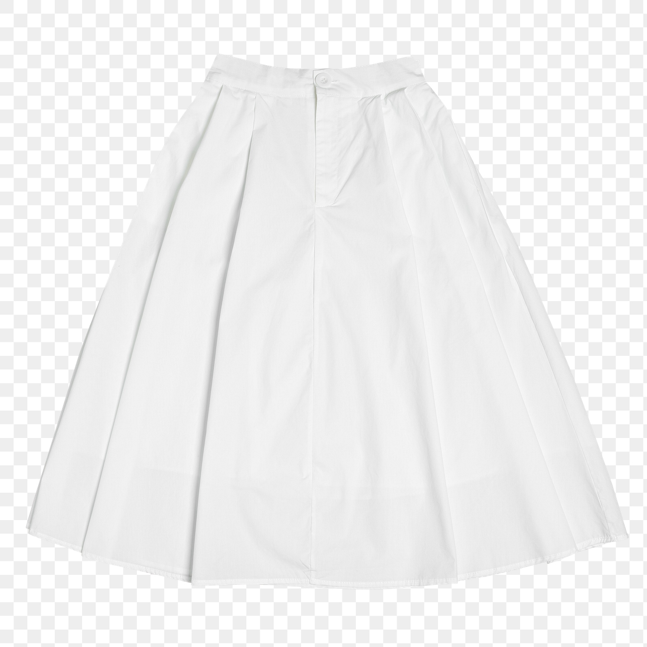 Png white flared skirt women’s | Premium PNG Sticker - rawpixel