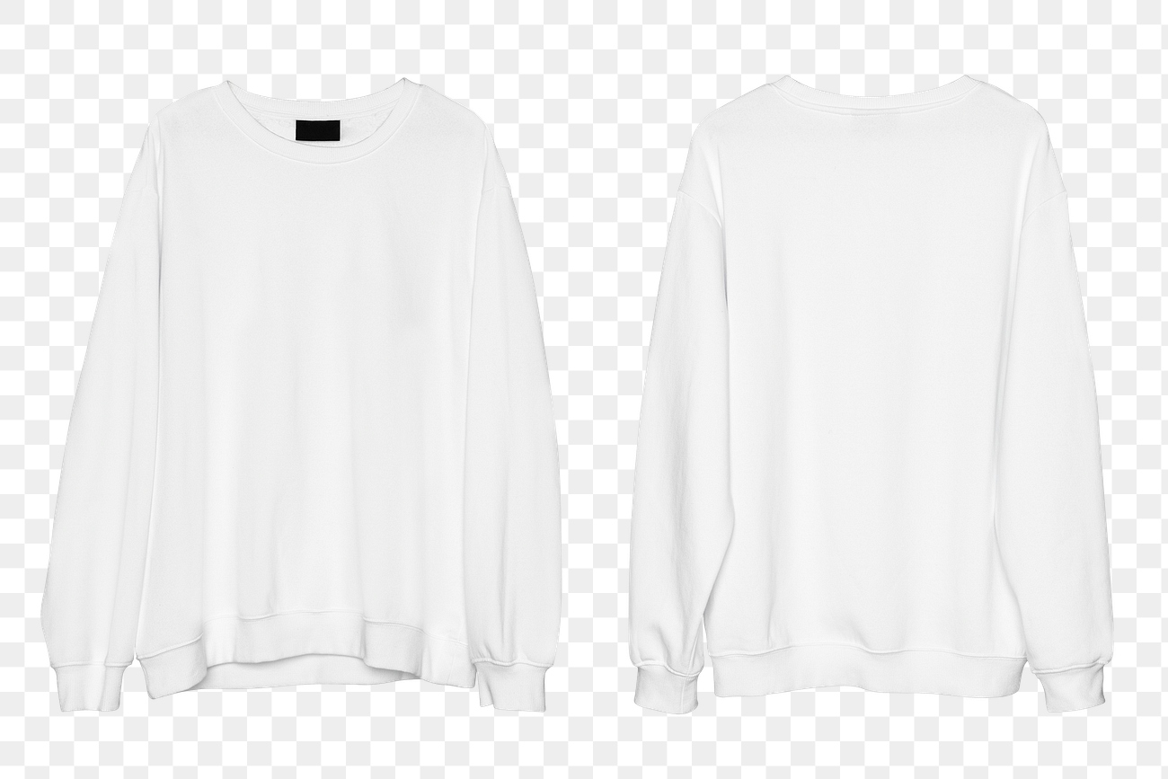 Png white jumper mockup unisex | Premium PNG Sticker - rawpixel