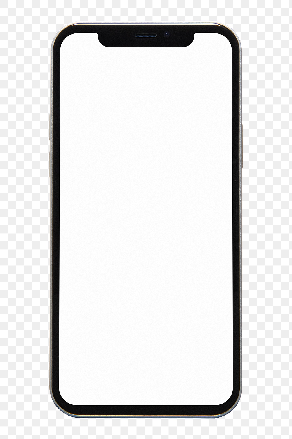 Smartphone white screen png mockup | Premium PNG Sticker - rawpixel