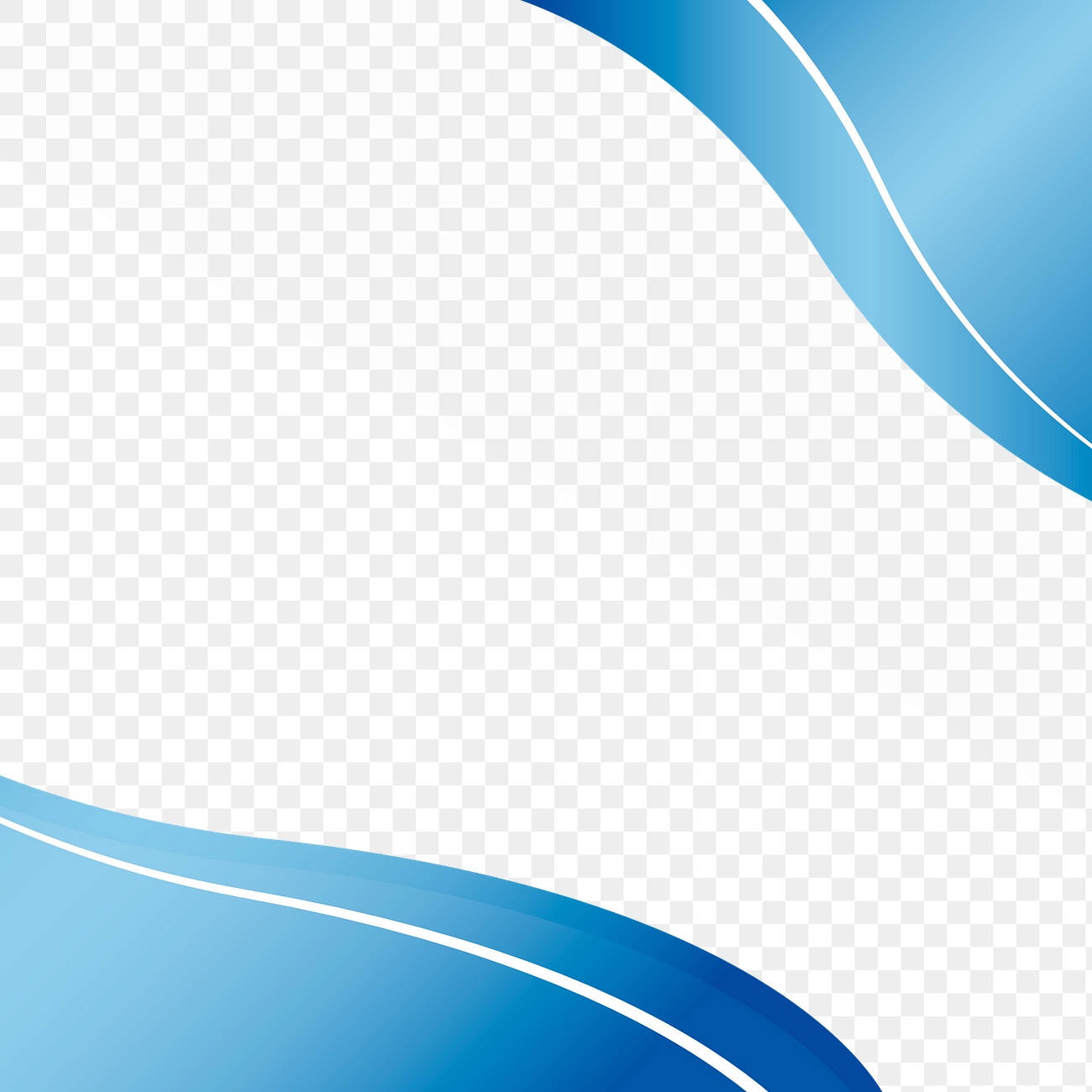 Ombre blue curved border design | Premium PNG - rawpixel