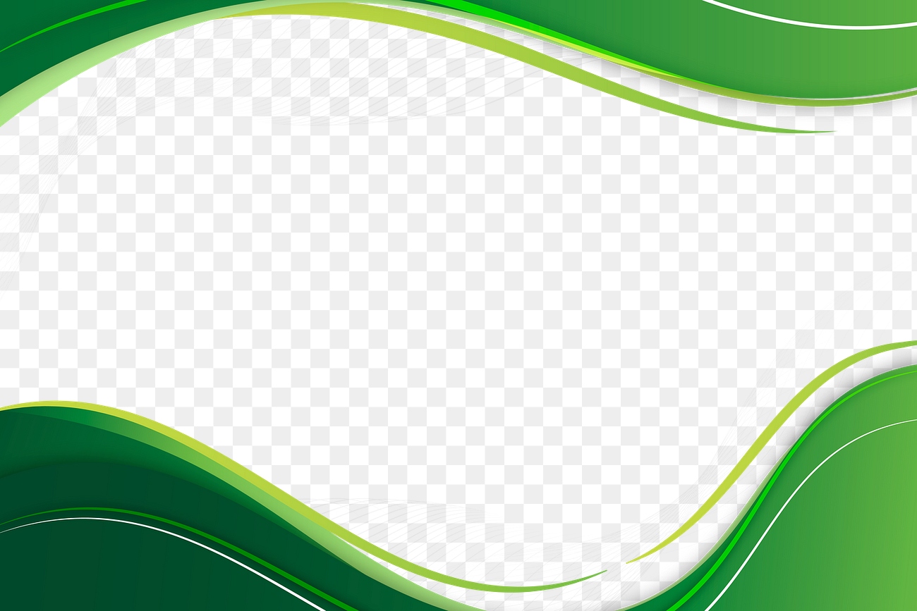 Green curve frame template design | Premium PNG - rawpixel