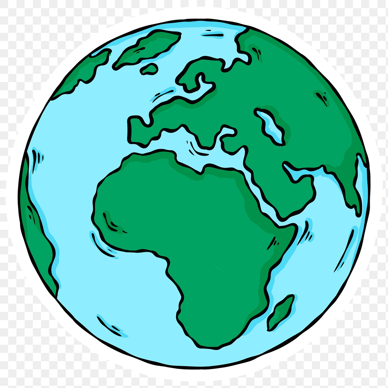 Png continents planet earth sticker | Premium PNG Sticker - rawpixel